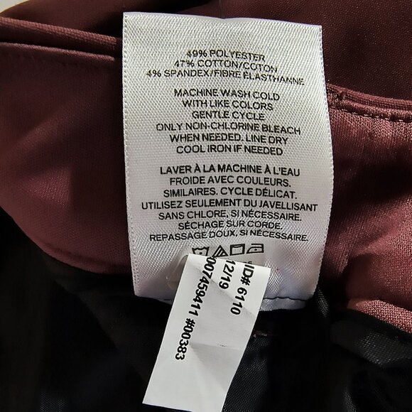 NEW Express Columnist Ankle Mid Rise Size 00 Regular Stretch Brown Pants Fitted - Picture 9 of 10